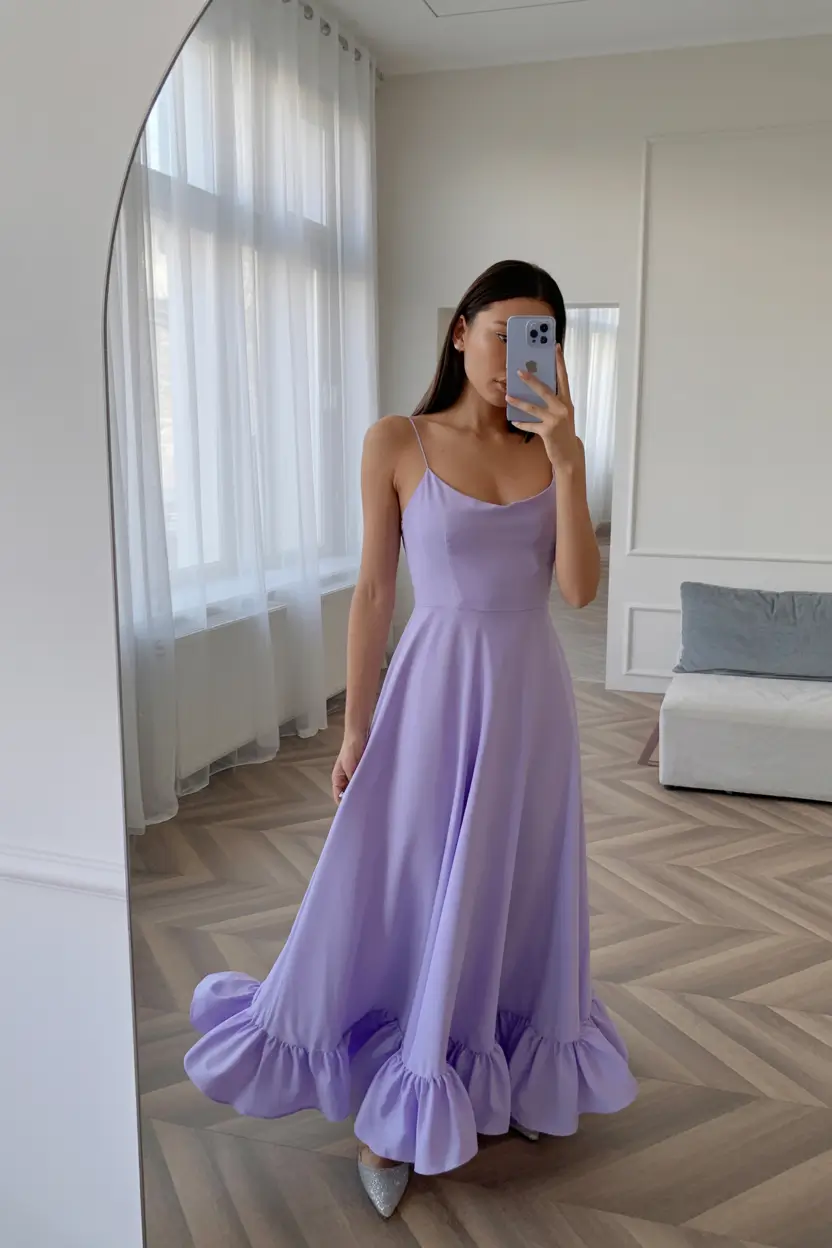 graduation look ideas 2026 Lavender Dress That Feels Light and Dreamy