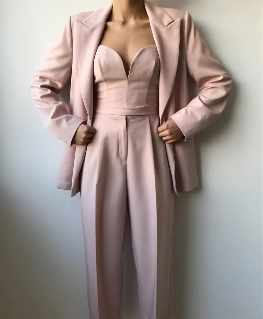 graduation look ideas 2026 Blush Tailored Suit That Feels Minimal and Confident