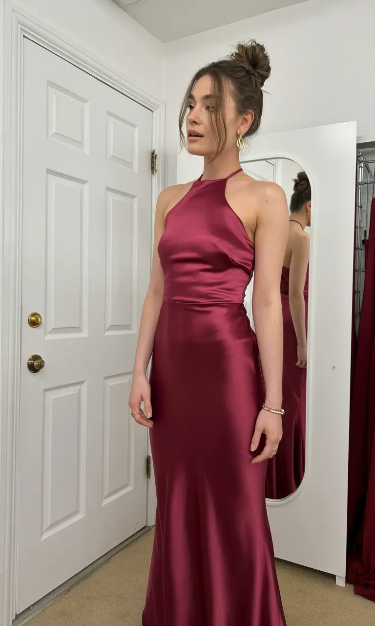 graduation look ideas 2026 Satin Evening Elegance for the Graduation Celebration