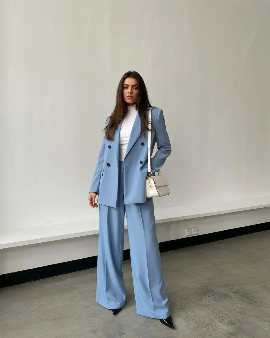 graduation look ideas 2026 Powder Blue Suit That Feels Confident and Contemporary