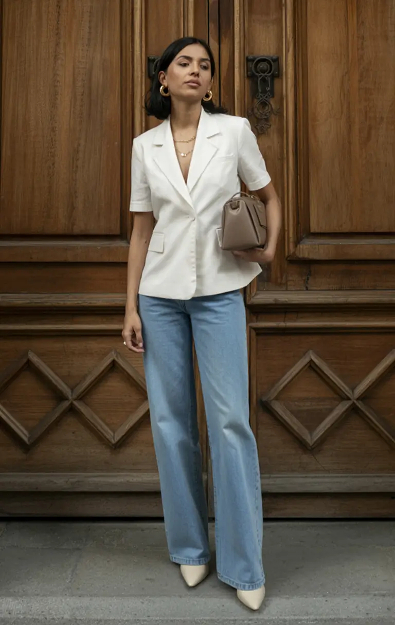 graduation outfit ideas for guest ideas 2026 casual blazer jeans outfit