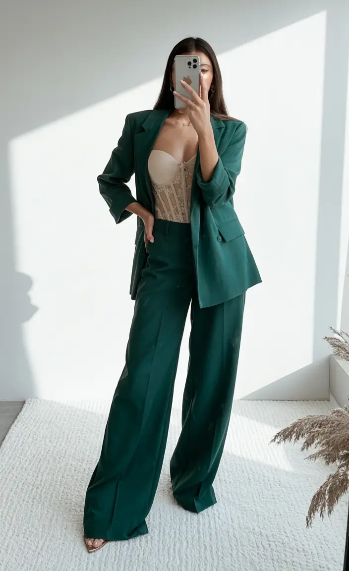 graduation outfit ideas for guest ideas 2026 elegant green suit