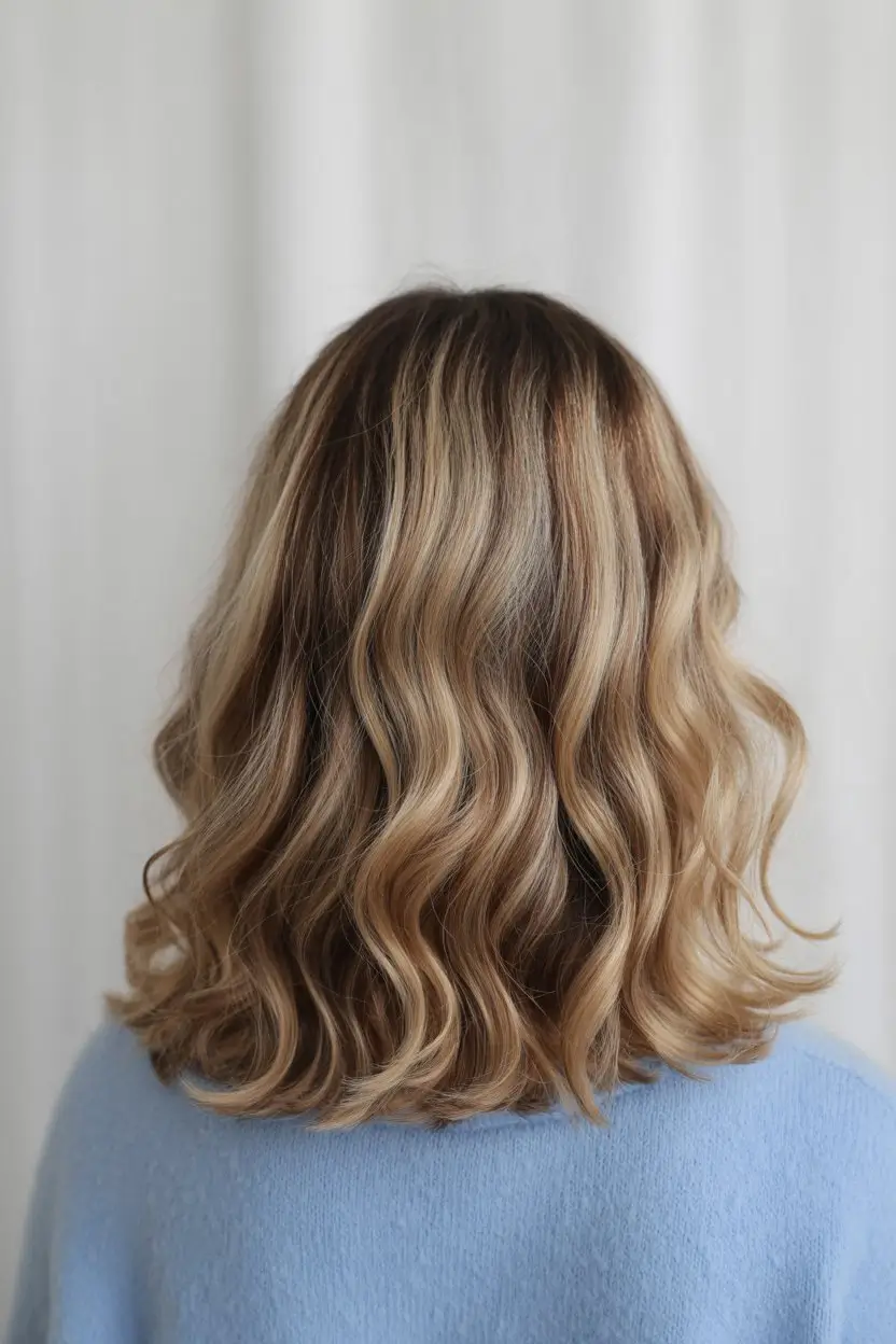 May Hair Color Ideas 2026 Soft Golden Beige Waves for Effortless Short Hair Glow