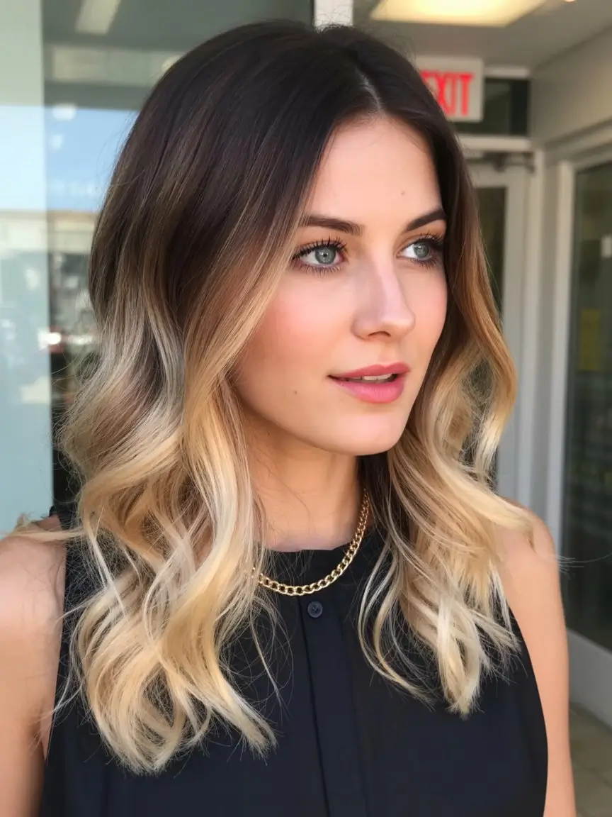May Hair Color Ideas 2026 Dimensional Blonde Balayage With Bright Face Framing