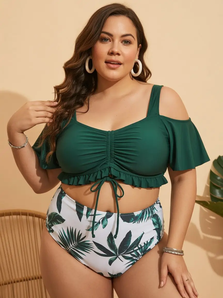 plus size swimsuit Summer 2026 tropical flirt meets everyday comfort