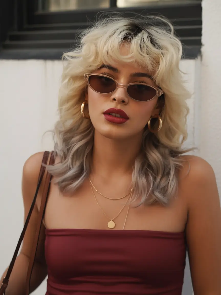 spring to summer season haircuts ideas 2026 textured shag haircut with bangs