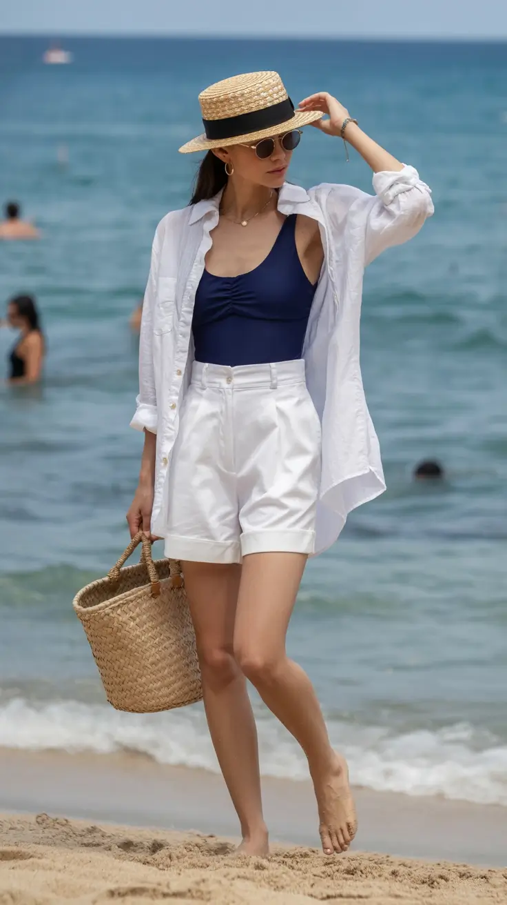 summer capsule wardrobe for women 2026 Lightweight Beach Layers with Timeless Appeal