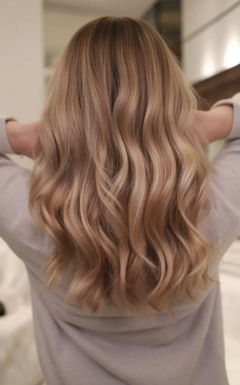 summer hair color for blondes 2026 sun kissed Warm honey blonde waves with luminous caramel dimension
