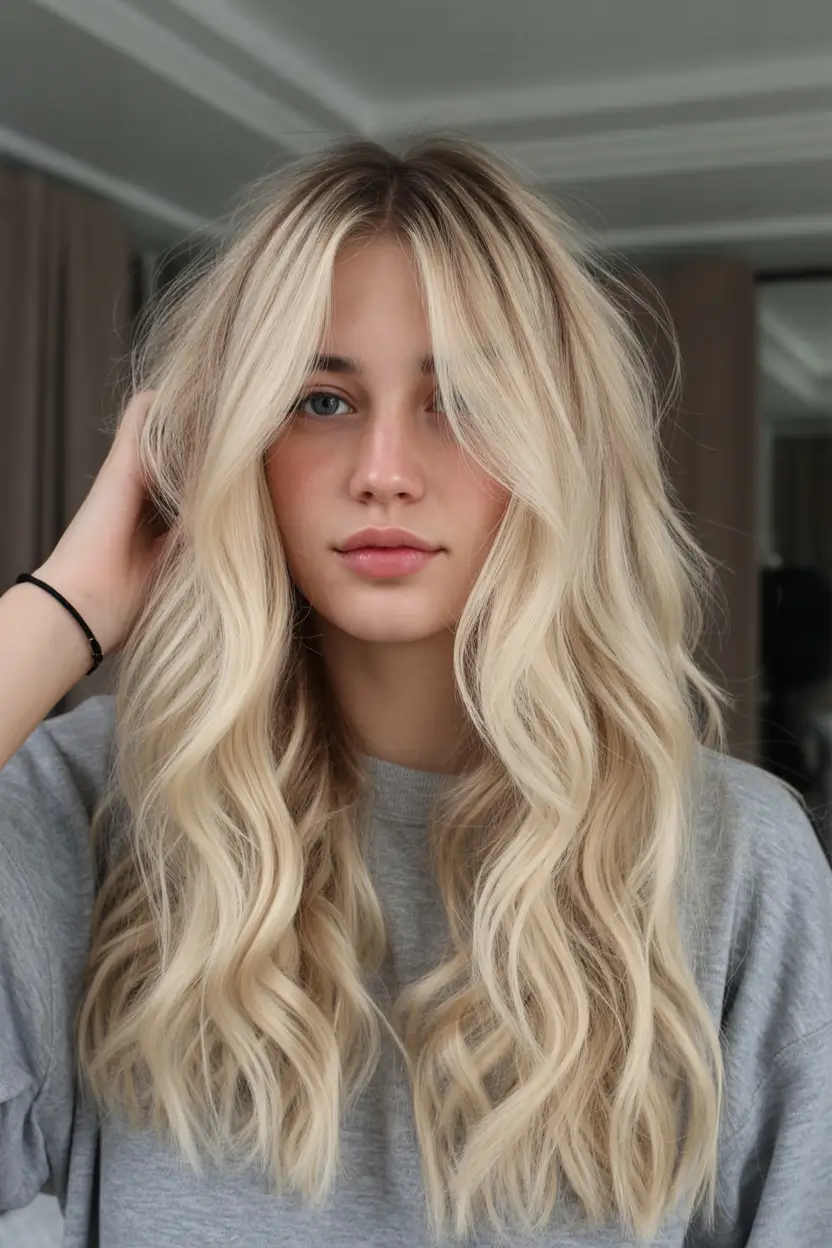 summer hair color for blondes 2026 sun kissed Soft airy blonde waves with natural sun kissed dimension