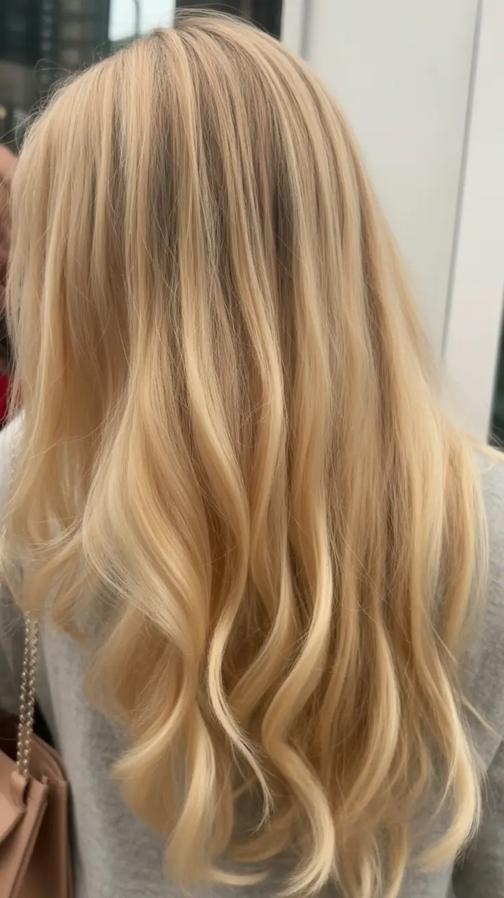 summer hair color for blondes 2026 sun kissed Golden champagne blonde with flowing summer length