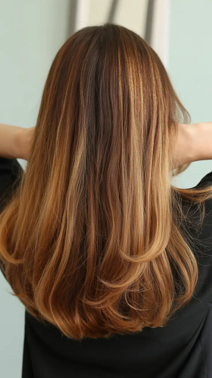 Summer hair color ideas 2026 Golden copper layers that glow in summer light