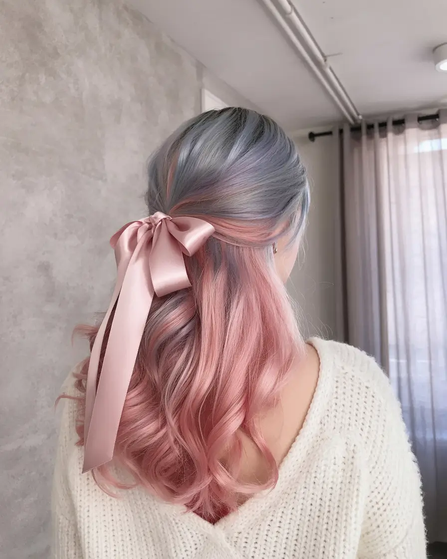 Summer hair color ideas 2026 Silver rose melt that feels dreamy and romantic
