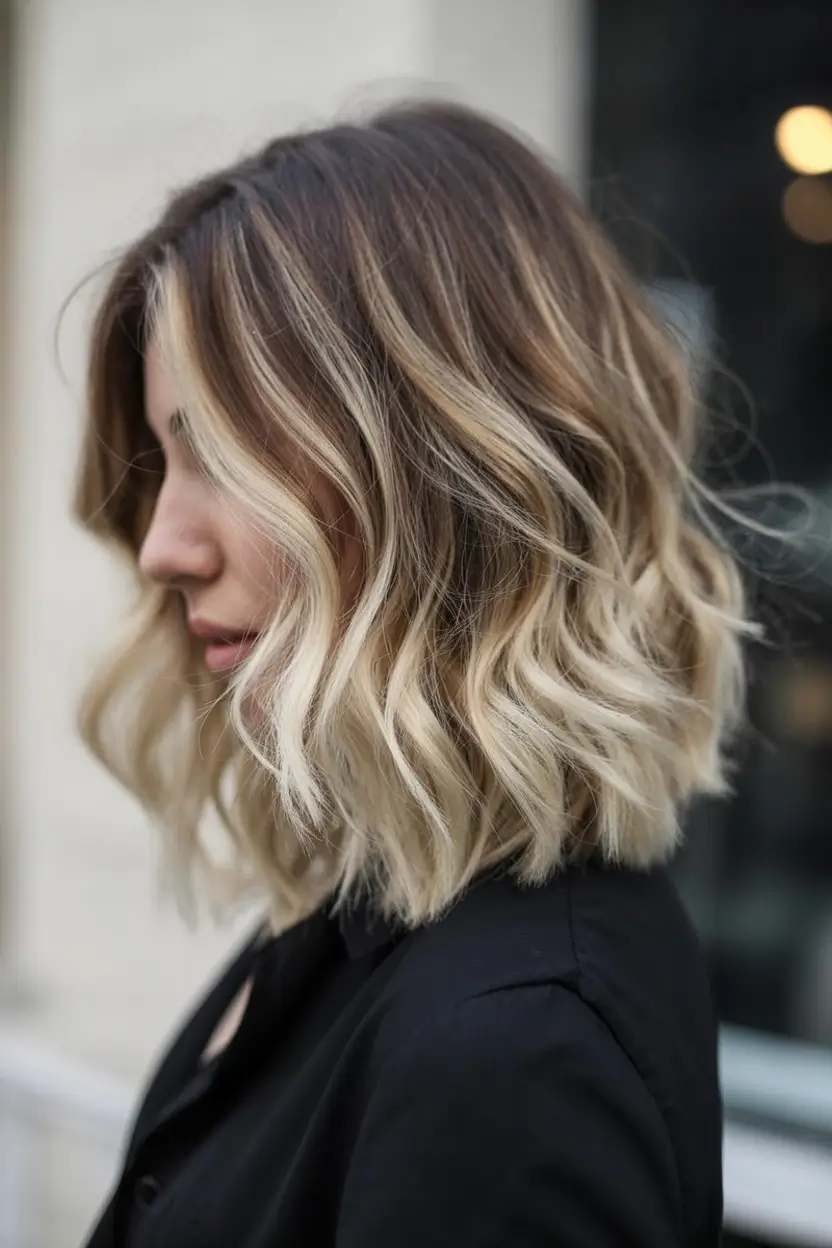 Summer hair color ideas 2026 Short beachy blonde waves with modern dimension