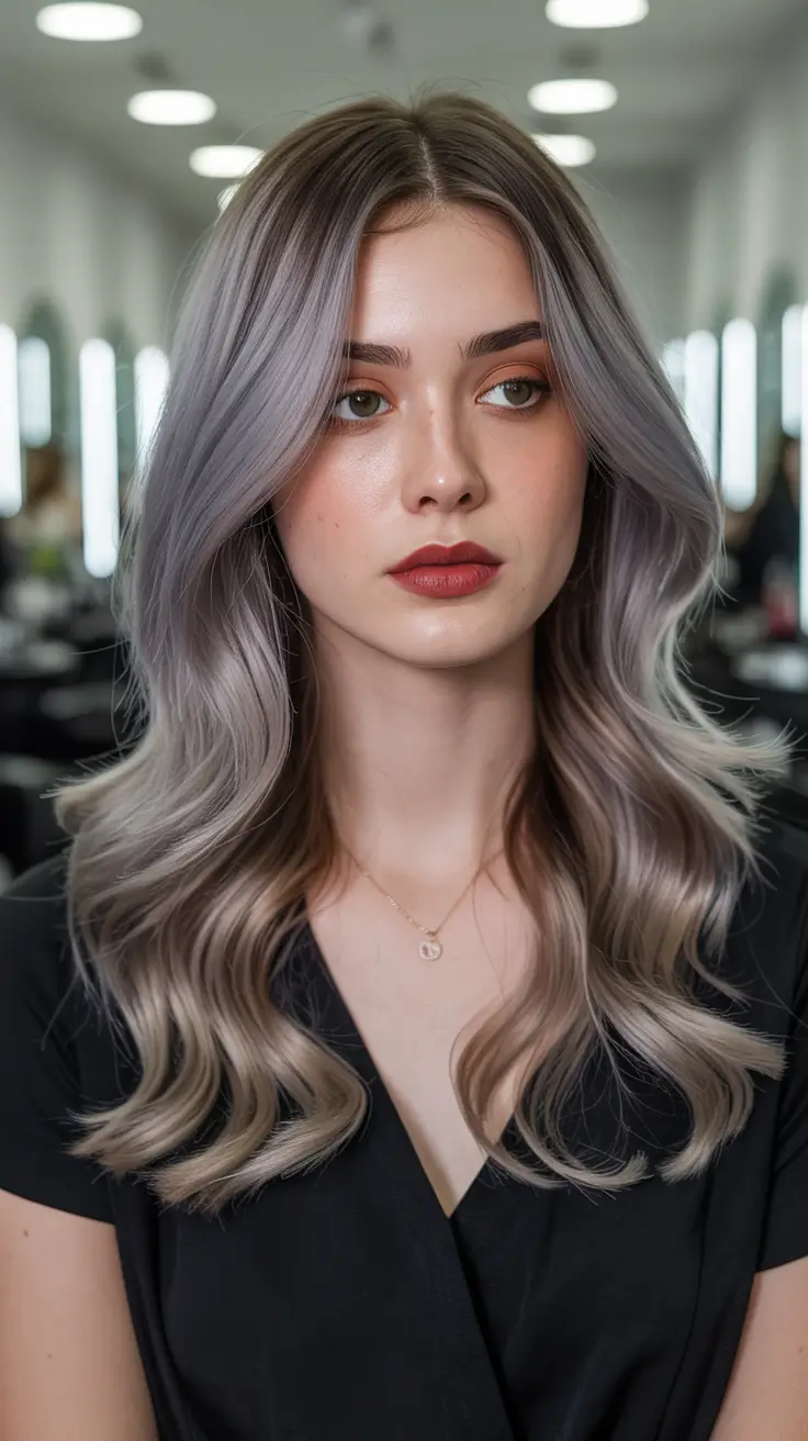 summer hair color ideas 2026 for dark hair cool toned ash blonde melt that softens dark roots