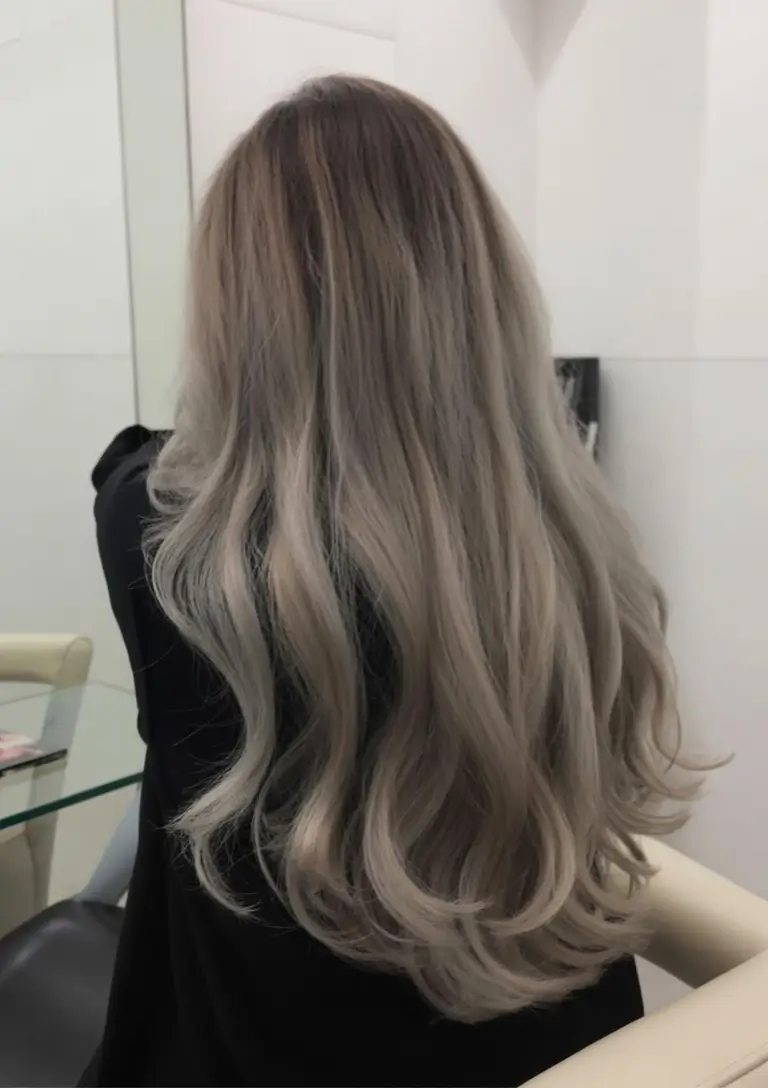 summer hair color ideas 2026 for dark hair smoky beige balayage that blends into depth