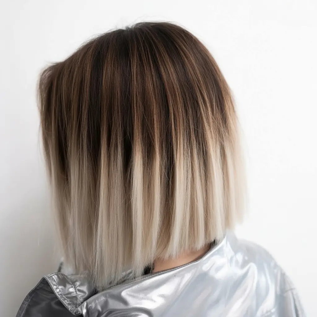 summer hair color ideas 2026 for dark hair blunt short ombre that redefines summer hair color for dark hair short