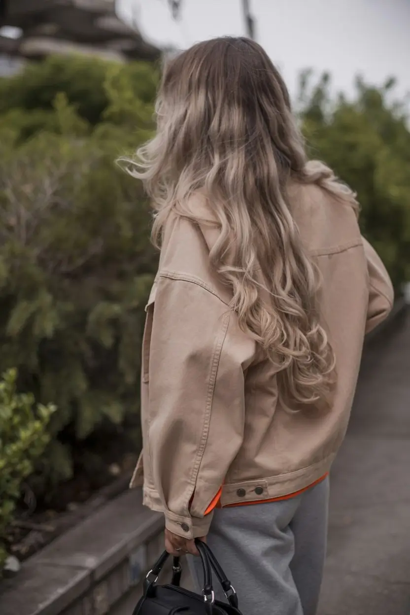 summer hair color ideas for brunettes 2026 chocolate Muted Sandy Ombre on Effortless Long Layers