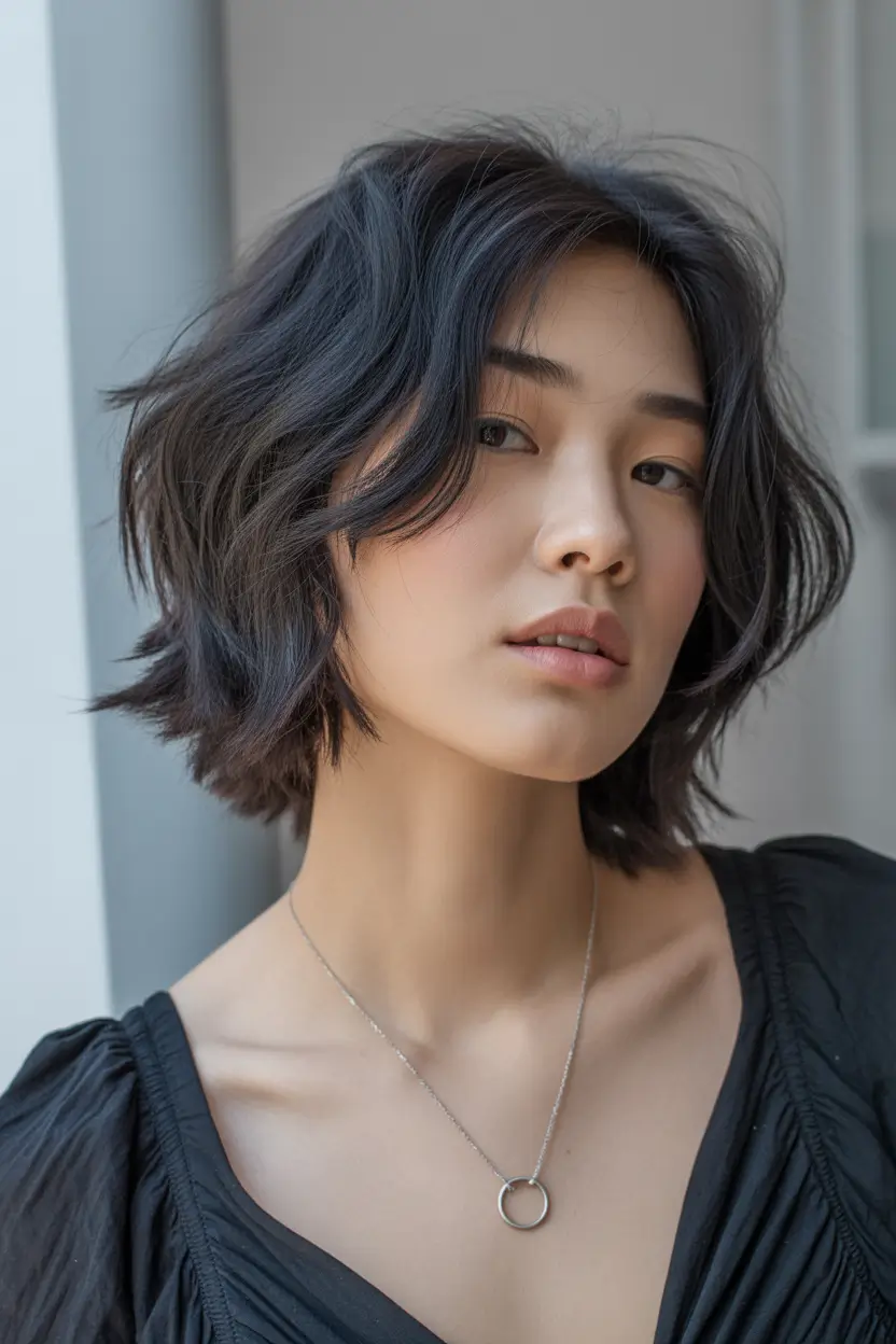 Summer haircuts ideas 2026 Soft textured French bob