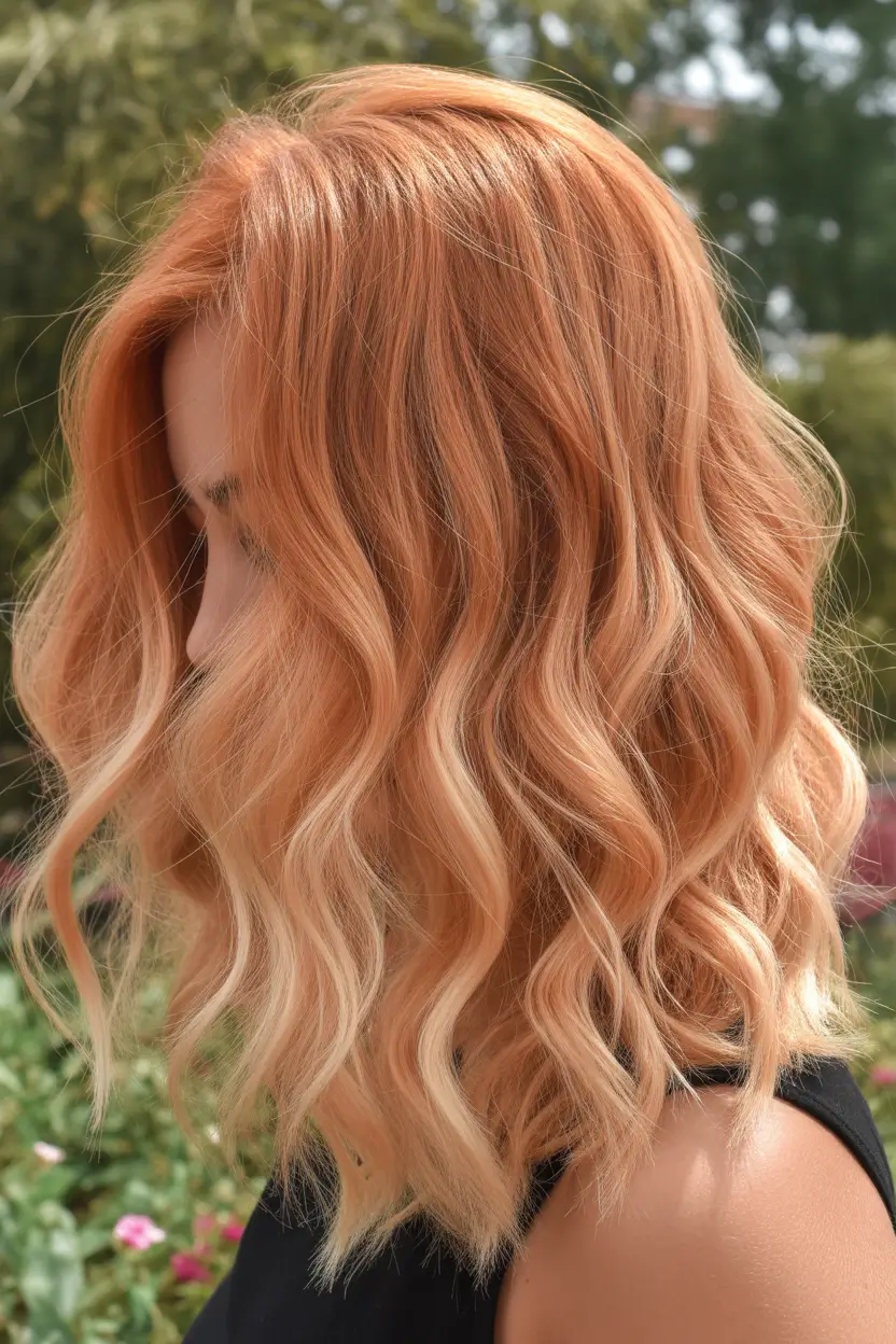Summer haircuts ideas 2026 warm copper wavy medium haircut