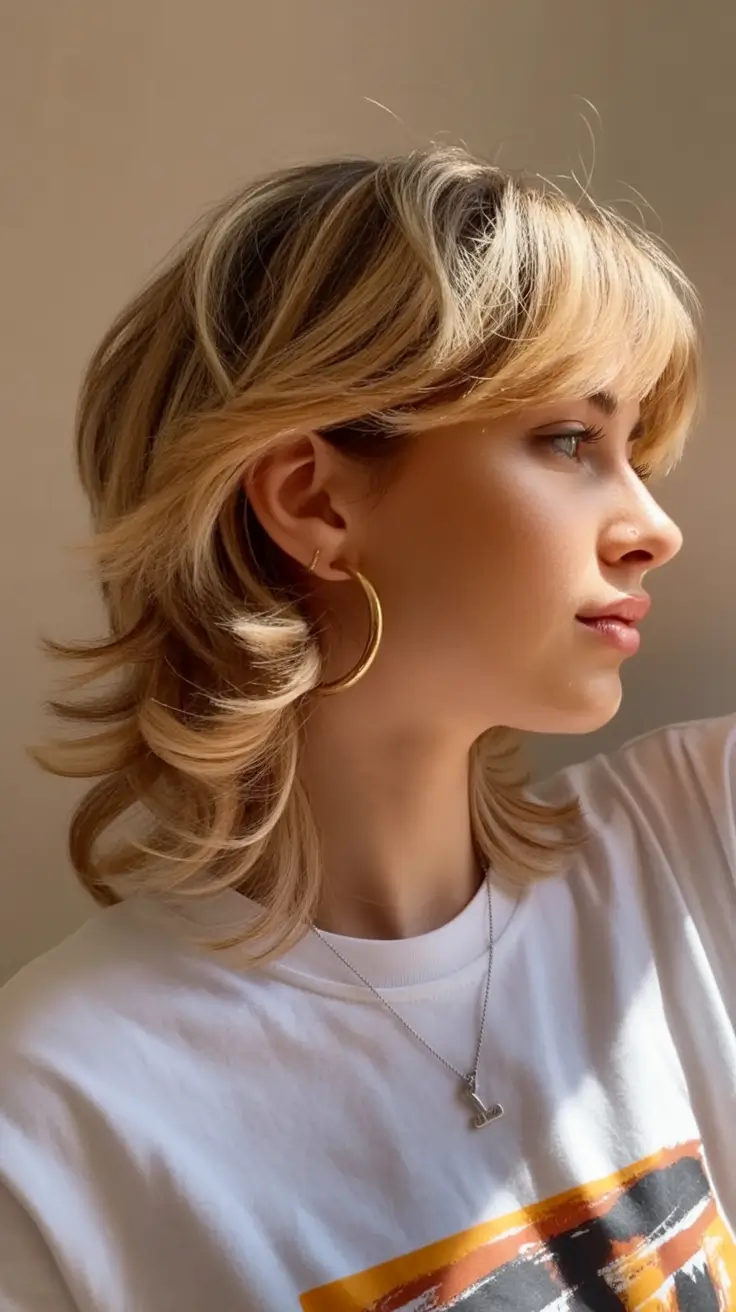 Summer haircuts ideas 2026 layered retro blonde shag haircut