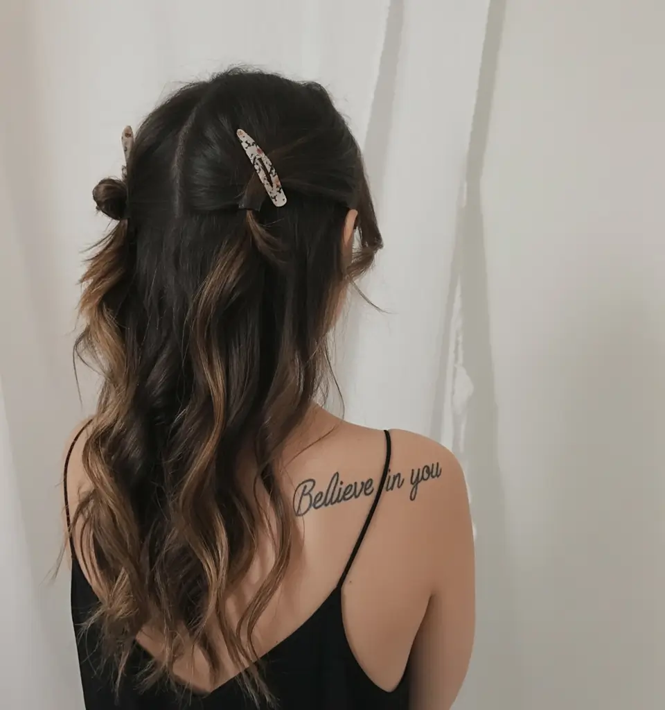 summer heads 2026 Half up clips with soft undone waves