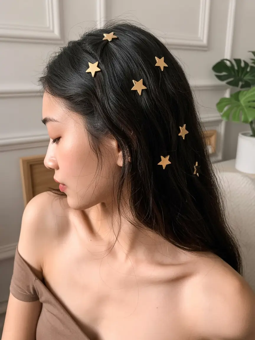 summer heads 2026 Golden star accents with soft statement shine