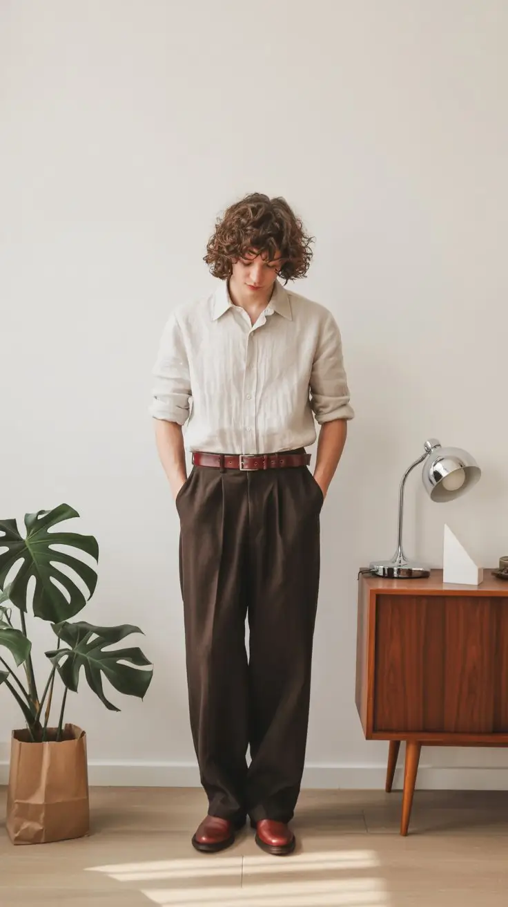 summer outfits for men 2026 Classic linen shirt with tailored trousers timeless summer look