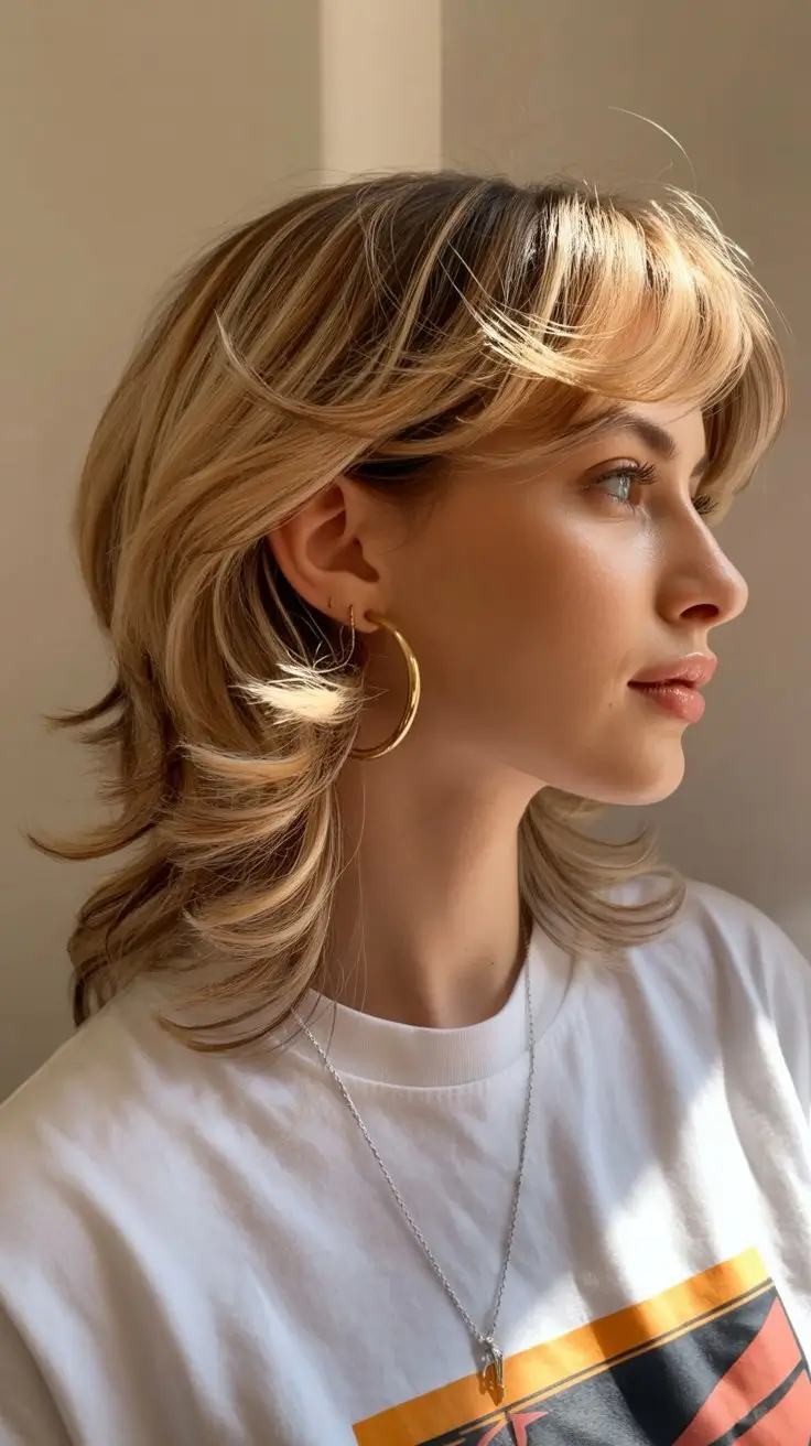 summer short haircut ideas 2026 Feathered Retro Bob With Soft Layers