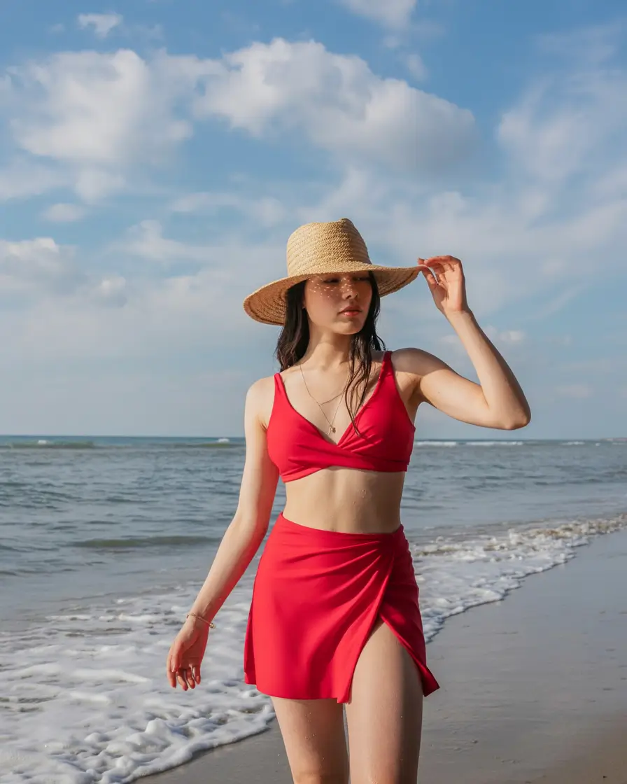 summer swimwear for women 2026 Bold red tones that bring instant summer confidence