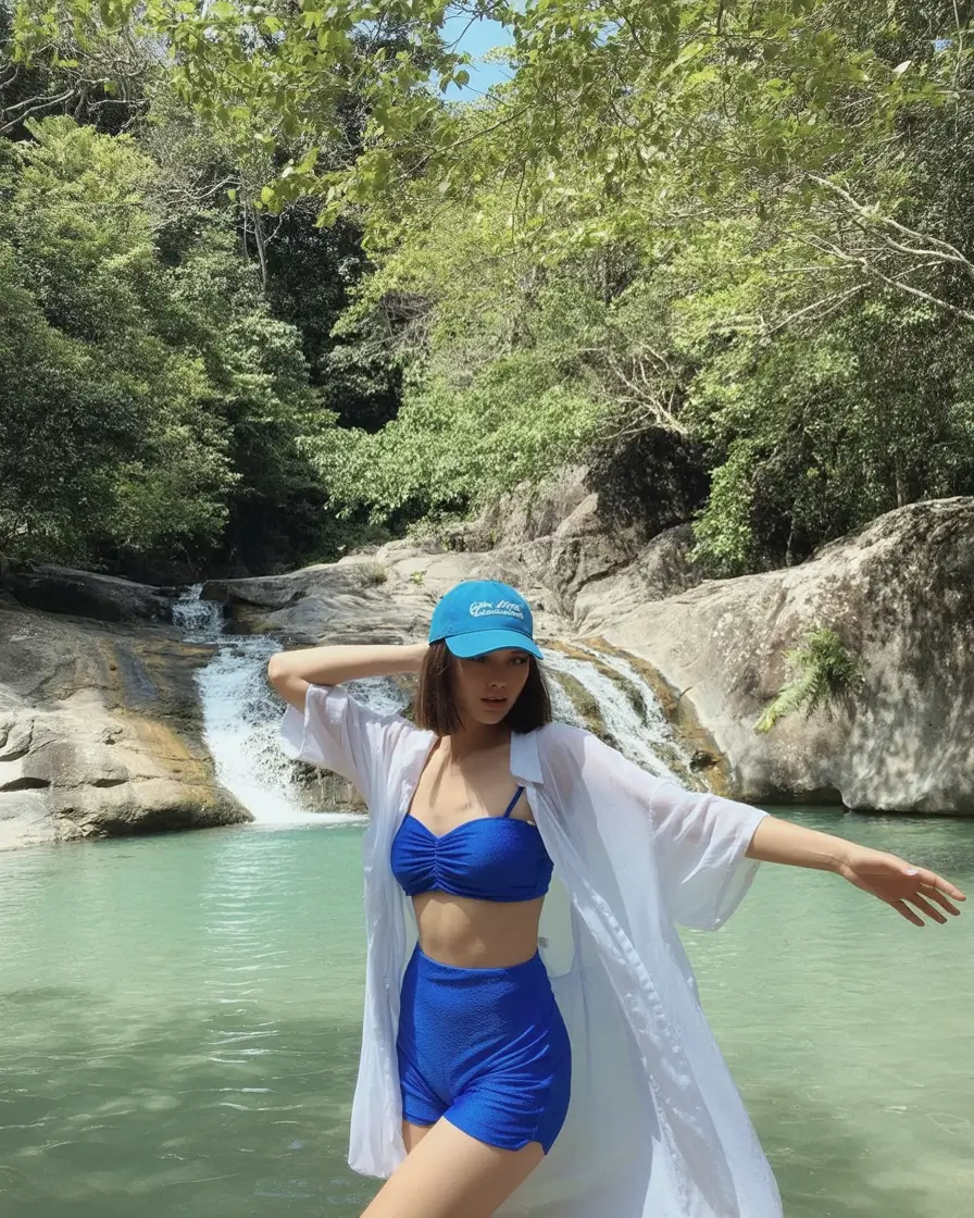 summer swimwear for women 2026 Fresh blue tones with a relaxed layered feel