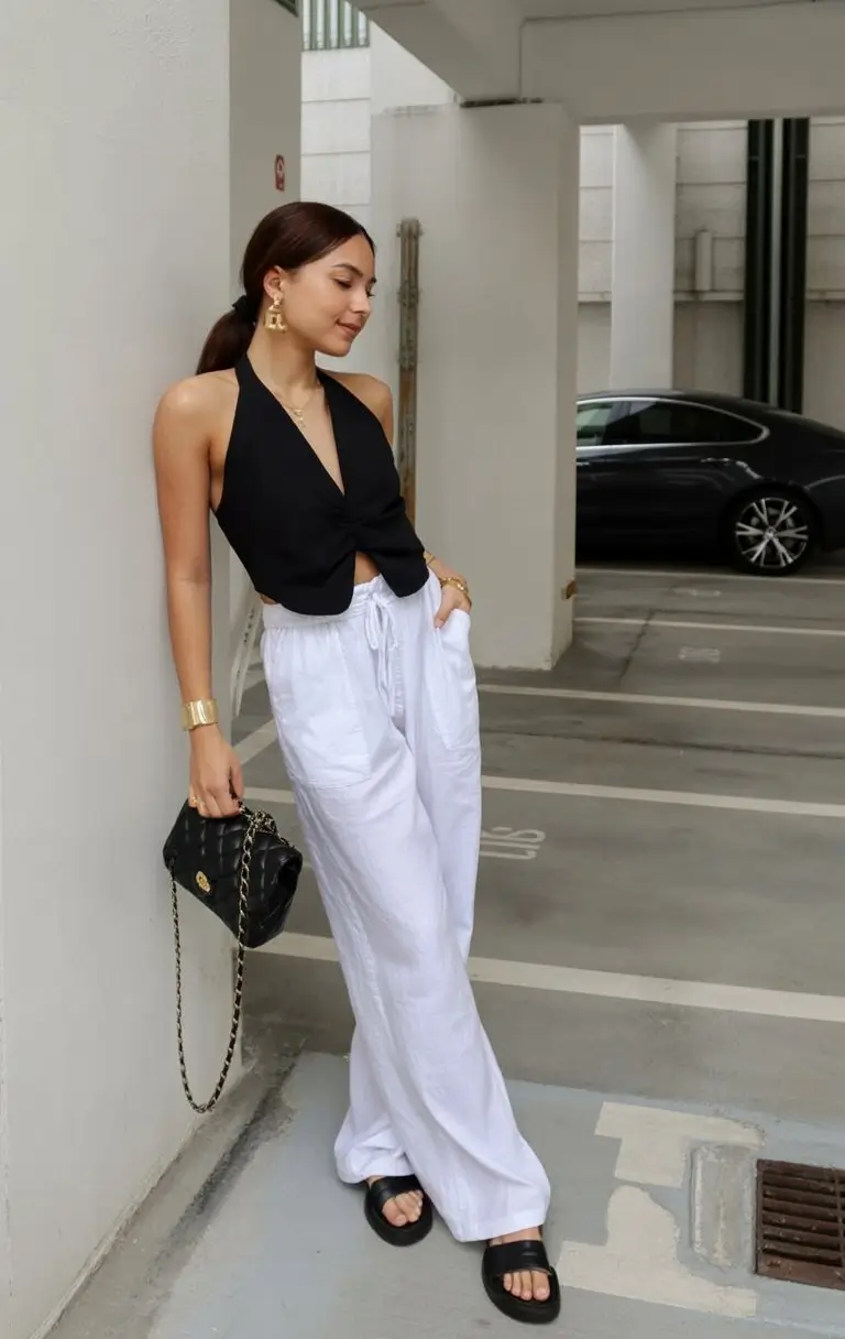 chic summer work outfits 2026 Relaxed tailoring with a hint of evening elegance