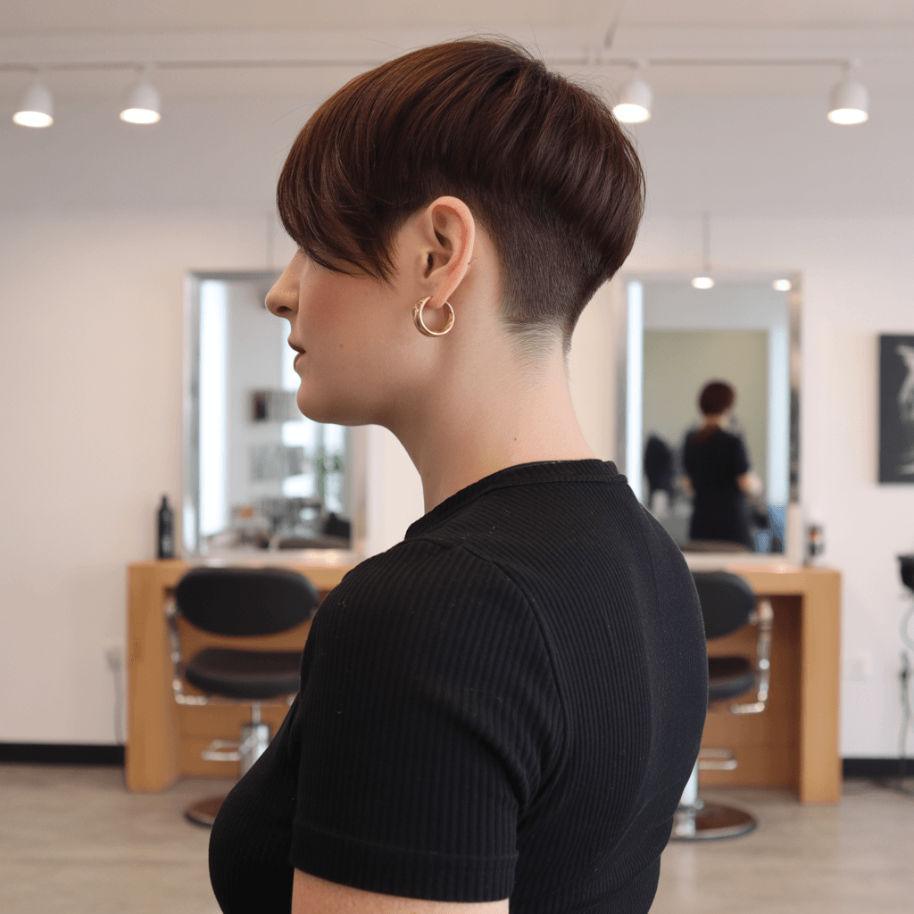 edgy summer short haircuts 2026 Undercut pixie with volume and contrast