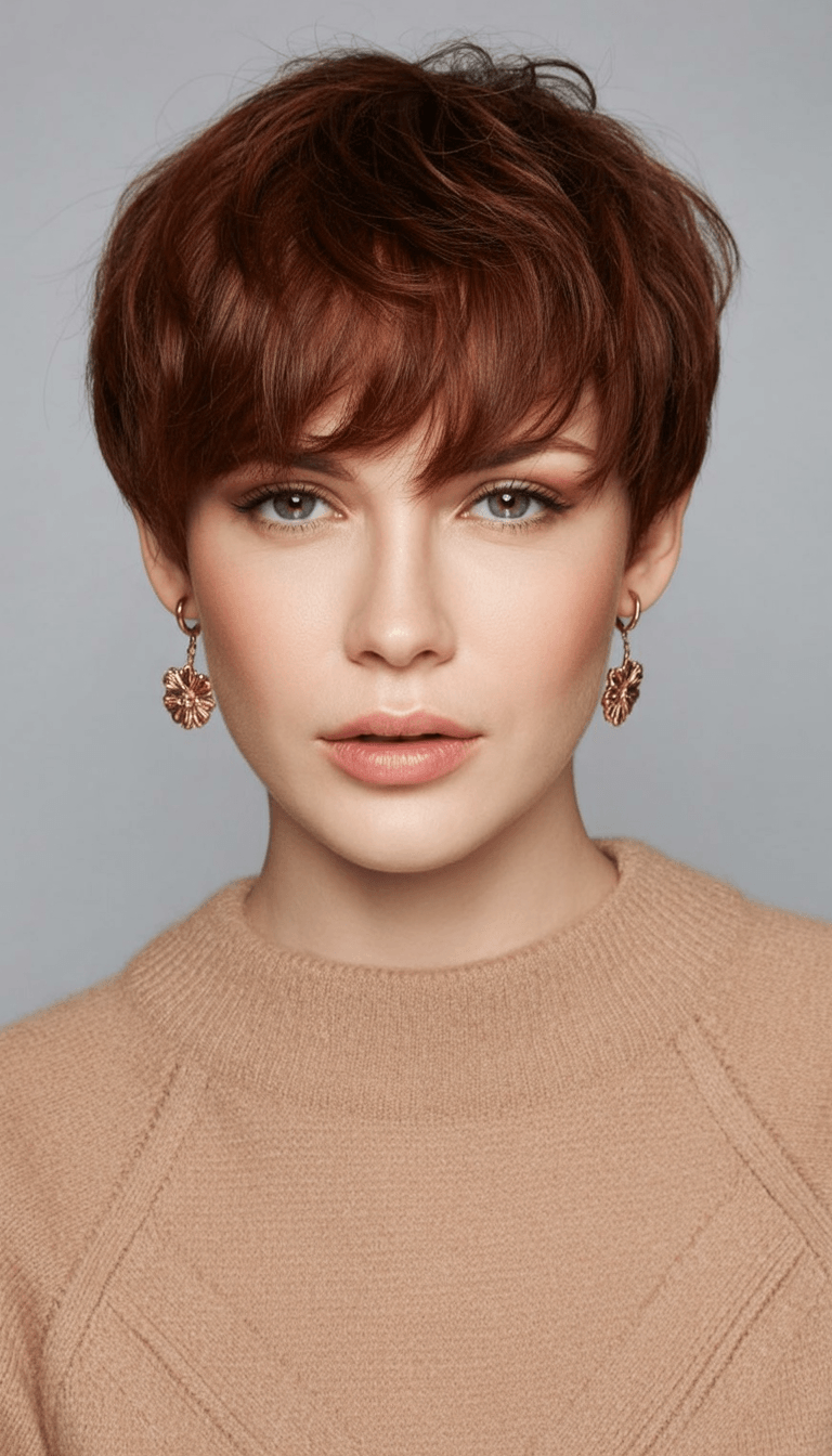 edgy summer short haircuts 2026 French inspired cropped cut with micro fringe