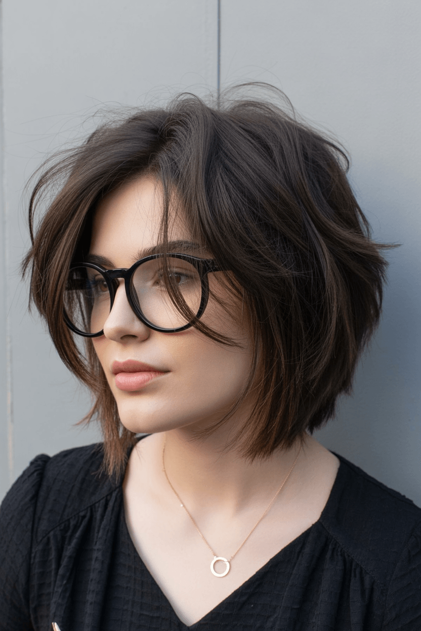 edgy summer short haircuts 2026 Soft layered bob with natural volume and curtain feel