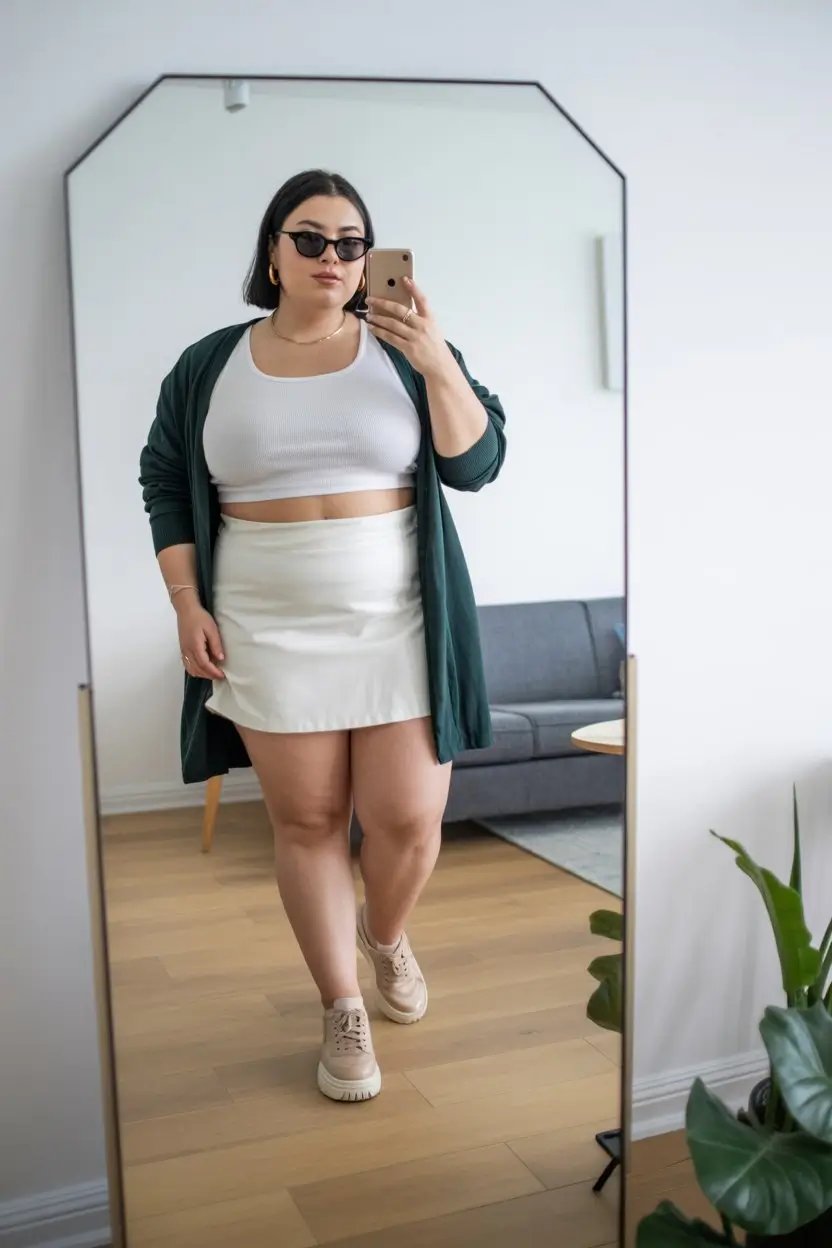 midsize outfits for women summer 2026 Soft minimal layers with a confident casual edge