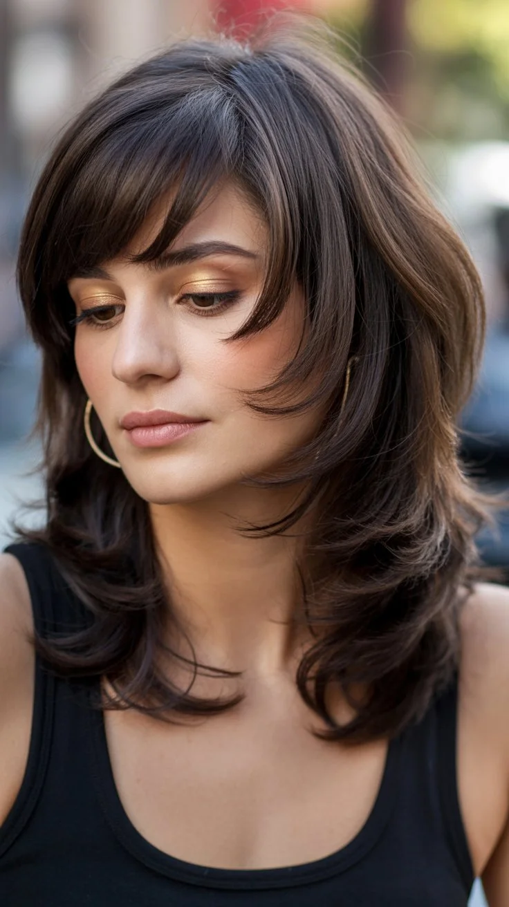 modern summer haircuts for women over 30 2026 layered shag mid length haircut