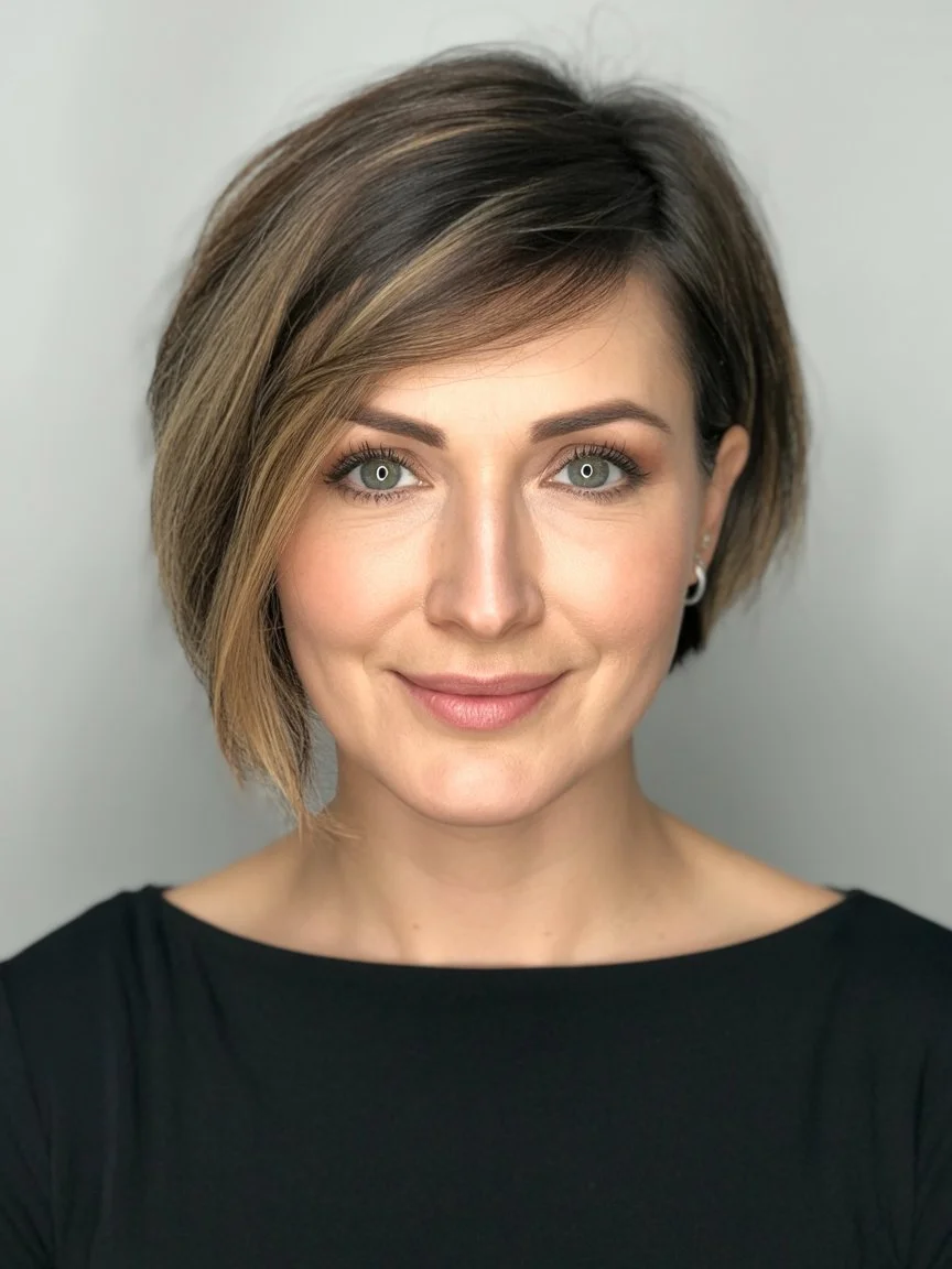 modern summer haircuts for women over 30 2026 short asymmetrical bob haircut