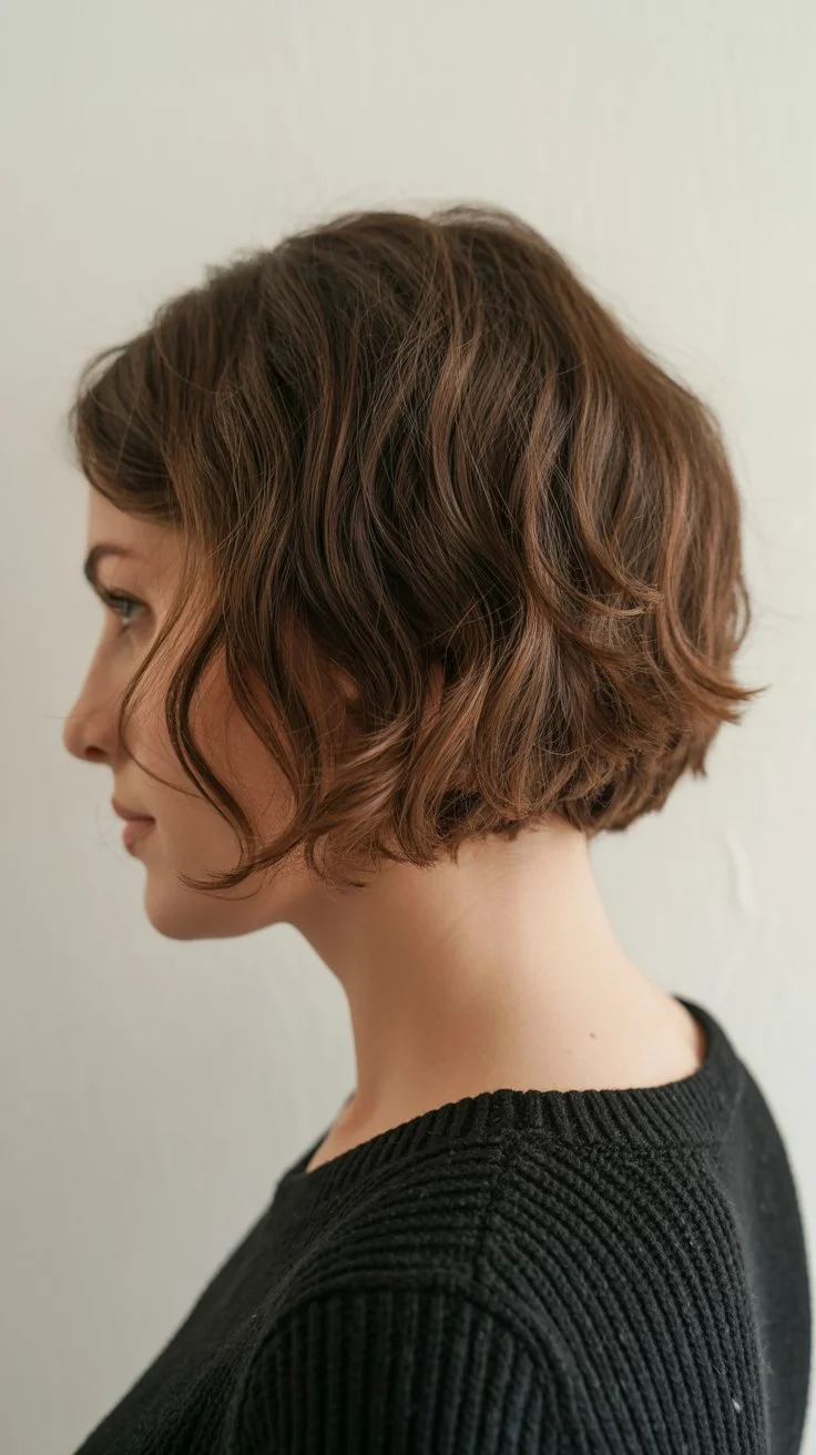 modern summer haircuts for women over 30 2026 short textured bob haircut