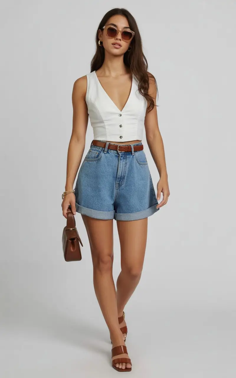 stylish mom outfits summer 2026 Polished Summer Basics with a Feminine Edge