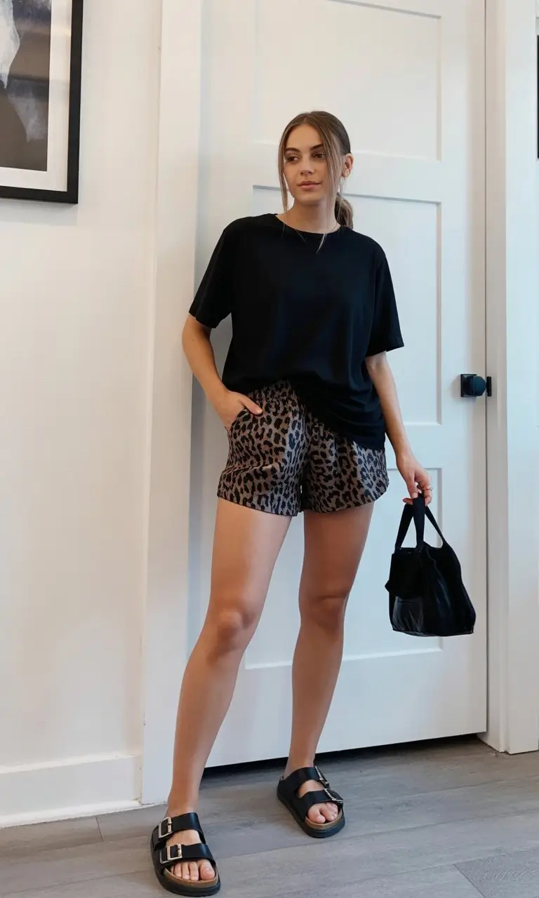 stylish mom outfits summer 2026 Effortless Comfy Look with a Bold Twist