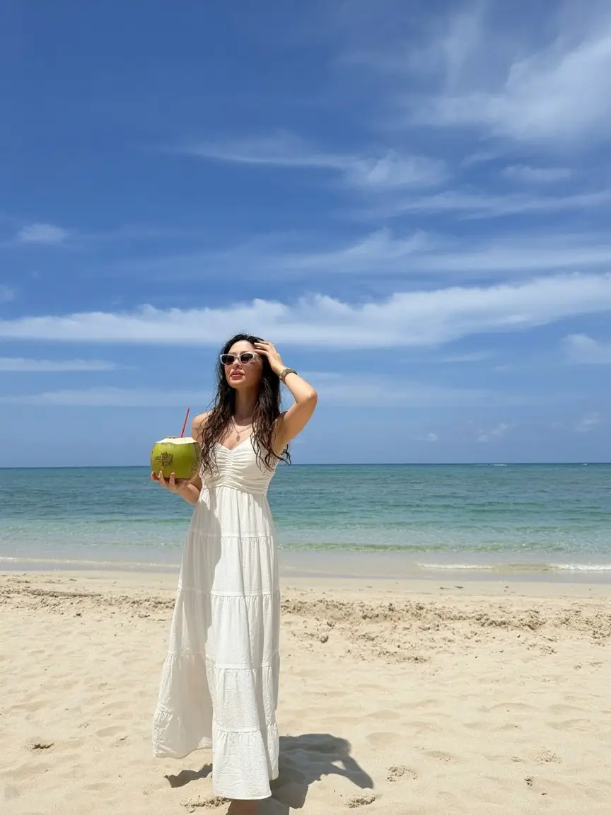 Summer Beach Outfit For Women 2026 Soft White Dress Energy That Feels Like a Holiday Reset