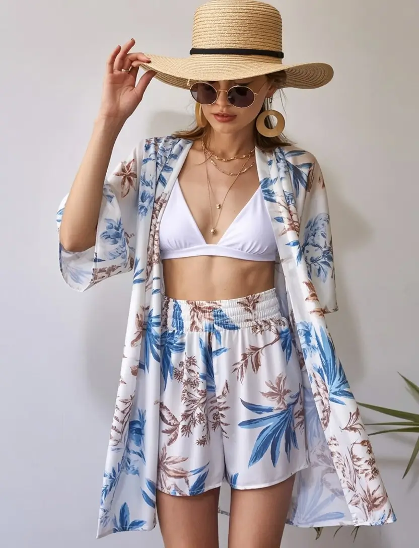 Summer Beach Outfit For Women 2026 Lightweight Kimono Set That Feels Like Vacation Mode Instantly