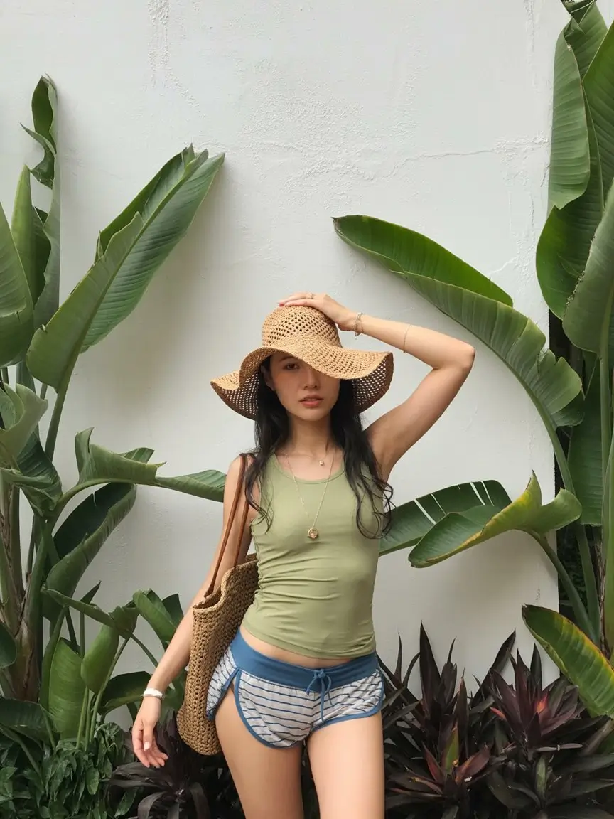 Summer Beach Outfit For Women 2026 Playful Tank and Shorts Combo for Casual Summer Days