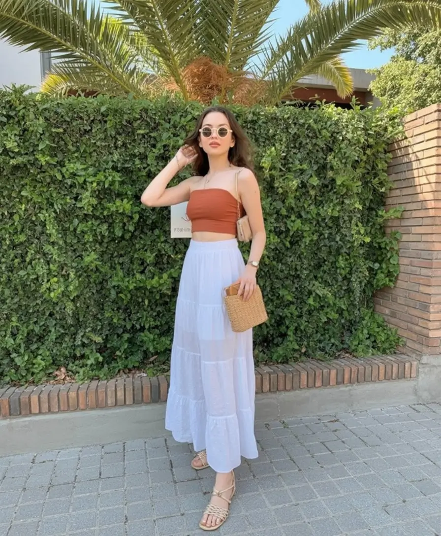 Summer Beach Outfit For Women 2026 Soft Maxi Skirt Look That Feels Light and Elevated
