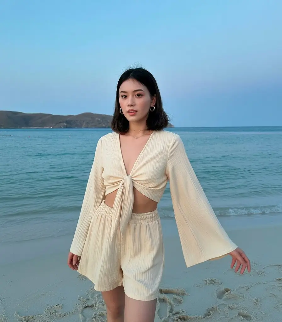 Summer Beach Outfit For Women 2026 Soft Neutral Set That Feels Calm and Elevated