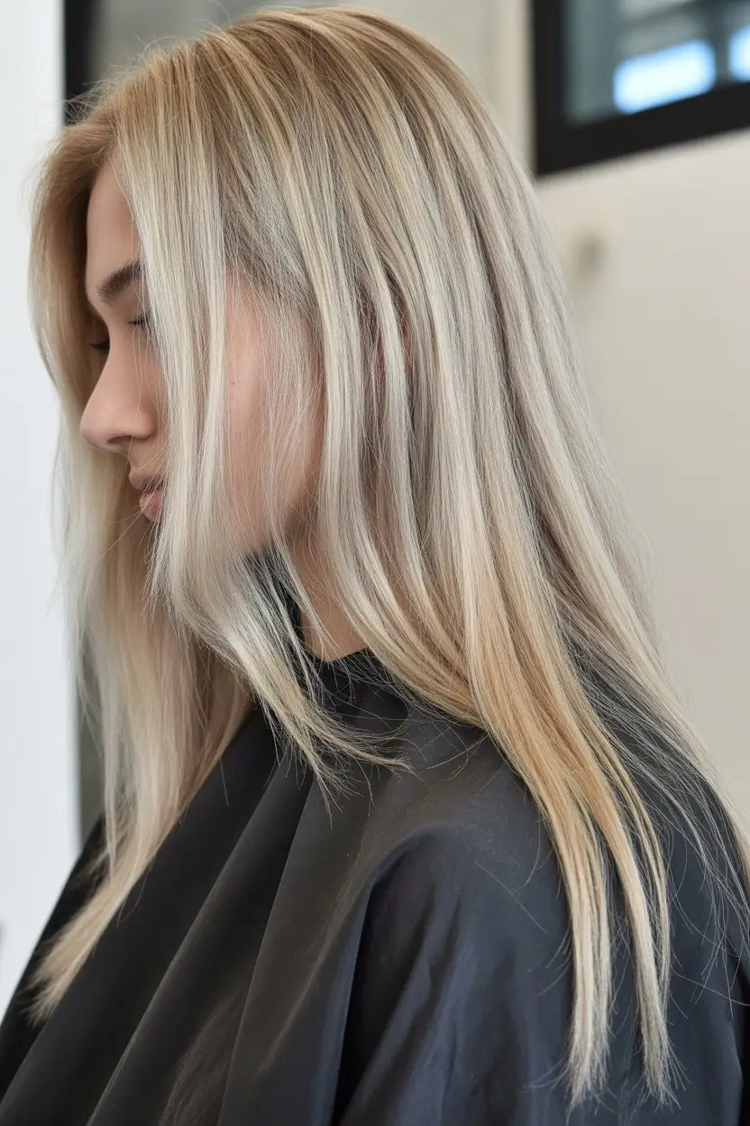 summer blonde hair color for women 2026 soft layered champagne blonde