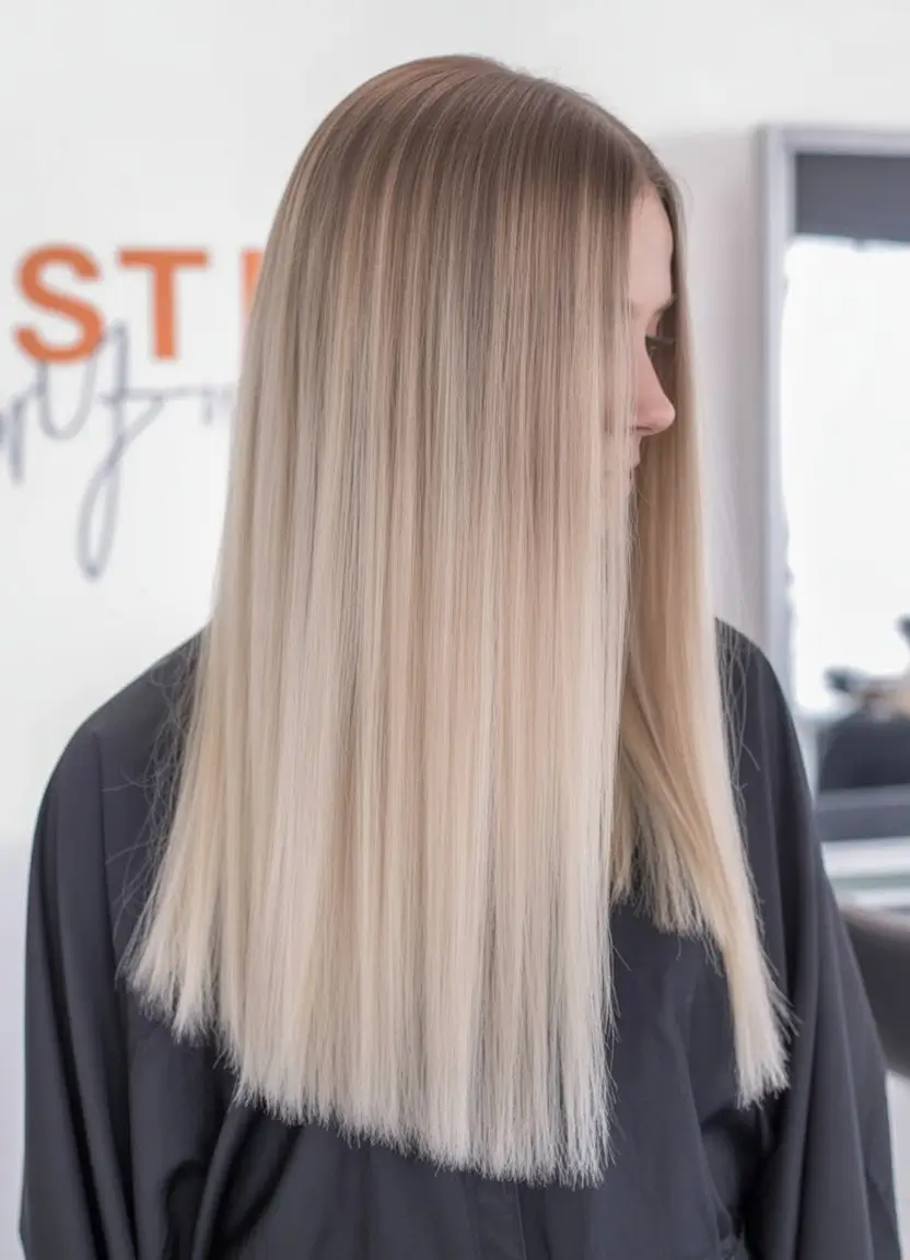 summer blonde hair color for women 2026 sleek light blonde straight hair