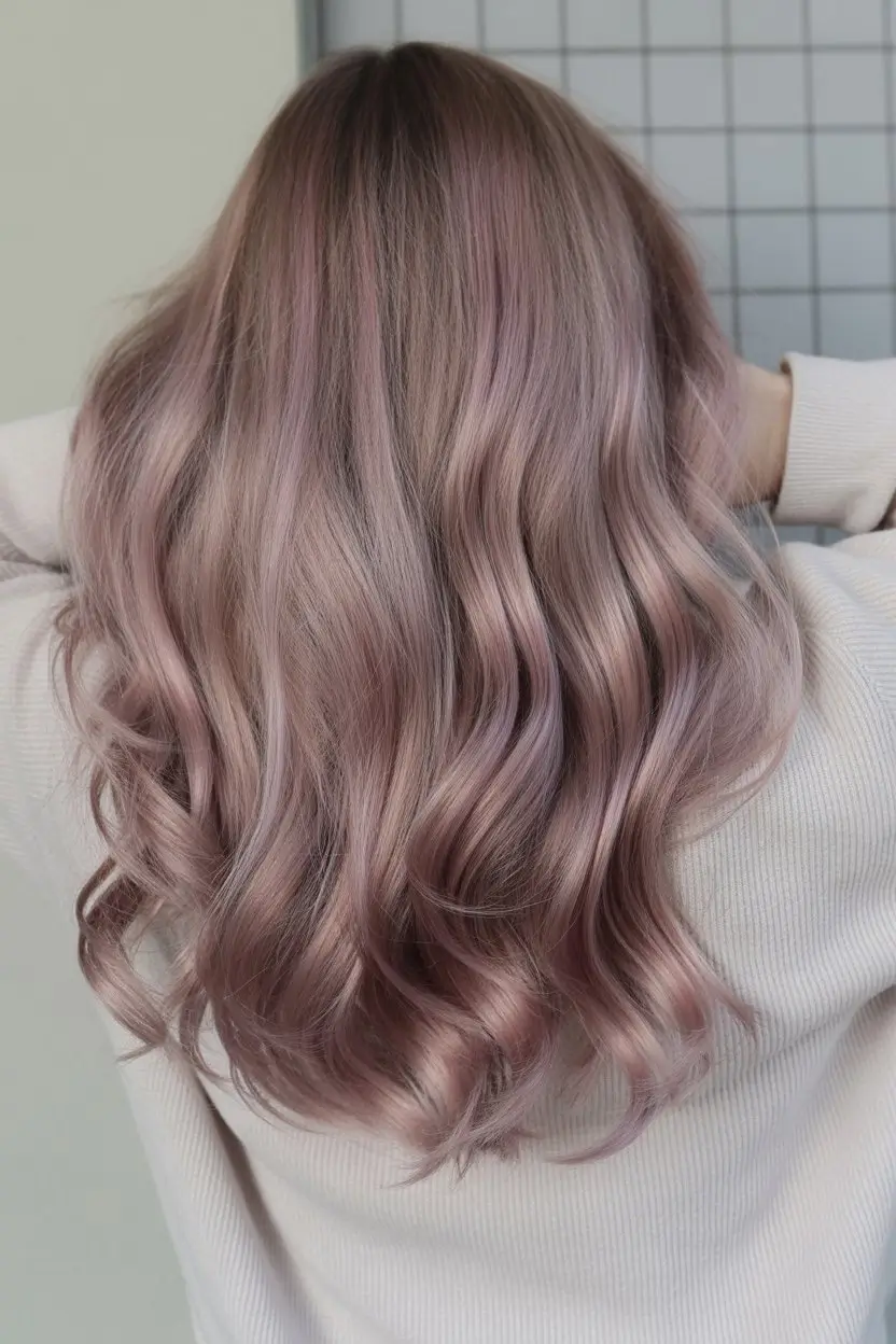 summer blonde hair color for women 2026 muted rose beige blonde waves
