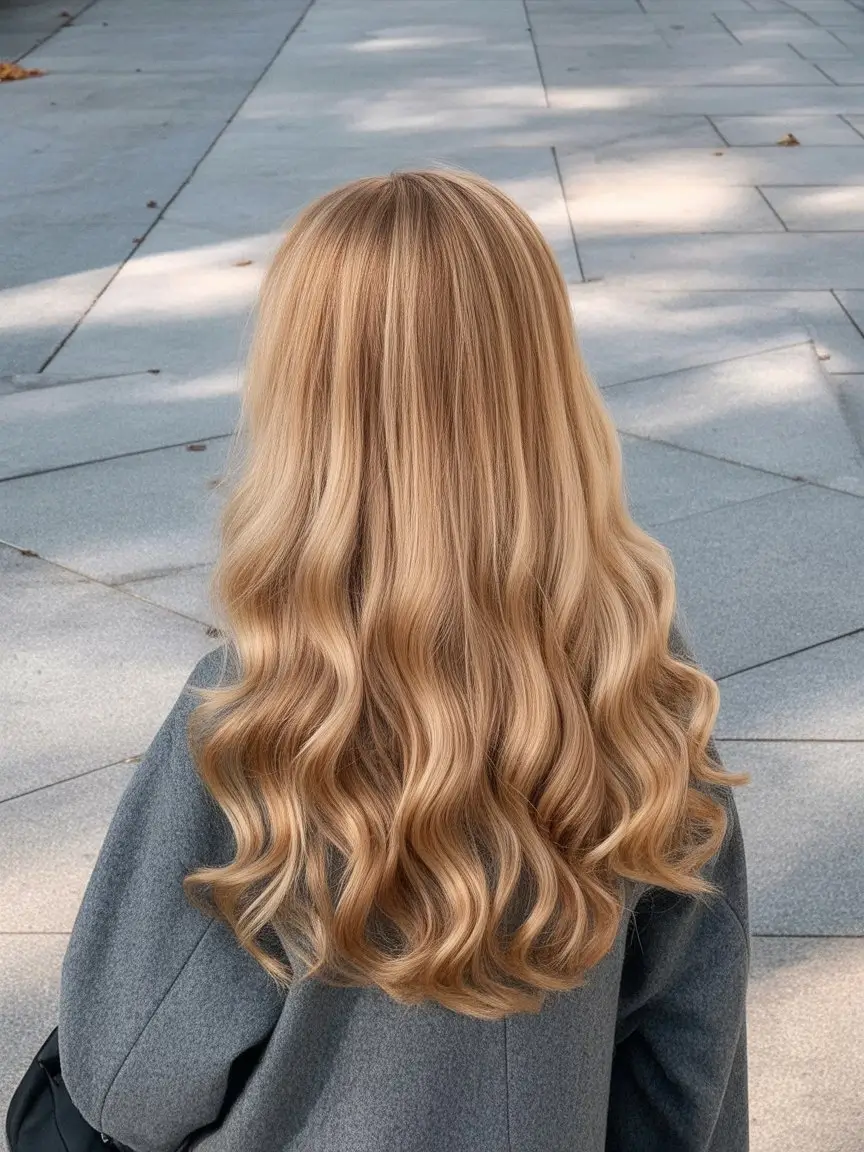 summer blonde hair color for women 2026 warm honey blonde waves