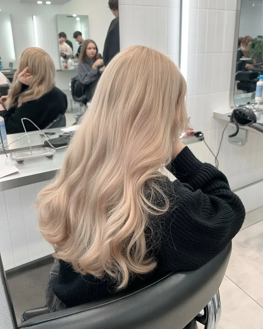 summer blonde hair color for women 2026 light creamy blonde curls